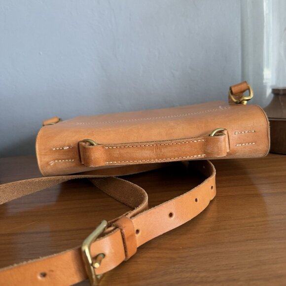 Grace Gordon Lucy Tanned Leather Crossbody Satchel Bag - Picture 3 of 12